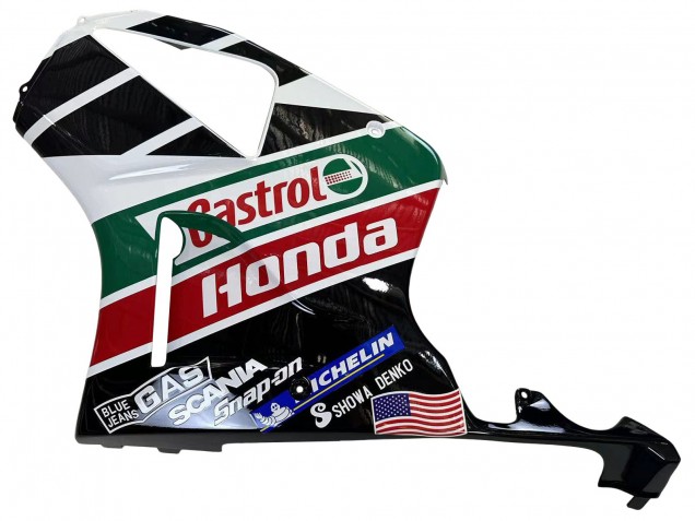 Carenagens Moto Honda VTR1000 2000-2006 - Branco Vermelho Verde Preto Brilhante Castrol