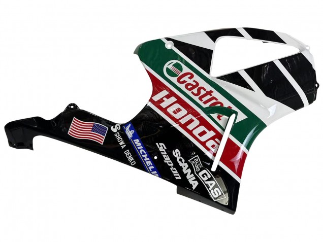 Carenagens Moto Honda VTR1000 2000-2006 - Branco Vermelho Verde Preto Brilhante Castrol