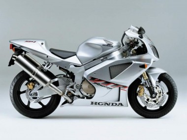 Carenagens Moto Honda VTR1000 2000-2006 - Prata Branco Corrida