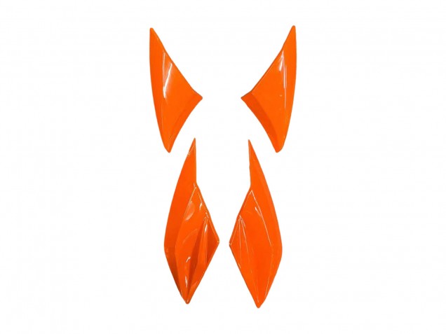 Carenagens Moto Kawasaki Z1000 2010-2013 - Laranja Preto Brilhante