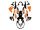 Carenagens Moto Kawasaki Z1000 2010-2013 - Laranja Preto Brilhante