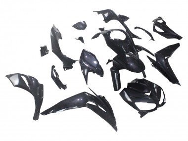 Carenagens Moto Kawasaki Z1000 2014-2019 - Preto Fibra de Carbono