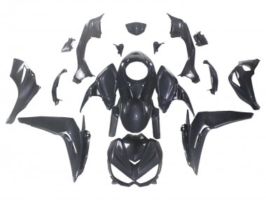 Carenagens Moto Kawasaki Z1000 2014-2019 - Preto Fibra de Carbono