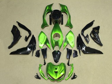 Carenagens Moto Kawasaki Z1000 2014-2019 - Verde Preto Brilhante