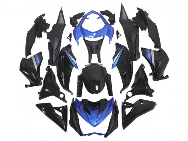 Carenagens Moto Kawasaki Z1000 2014-2019 - Azul Preto Brilhante