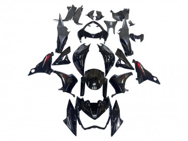 Carenagens Moto Kawasaki Z800 2013-2018 - Preto Brilhante Vermelho
