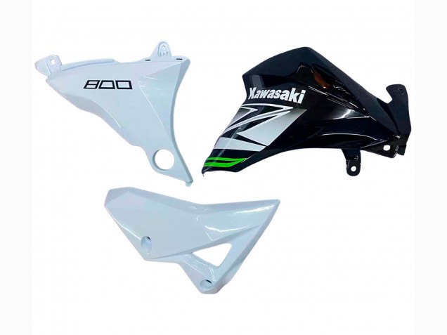 Carenagens Moto Kawasaki Z800 2013-2018 - Branco Preto Brilhante Verde
