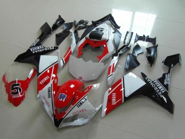 Carenagens Moto Yamaha YZF R1 2007-2008 - Branco Vermelho Preto Petronas Goxel