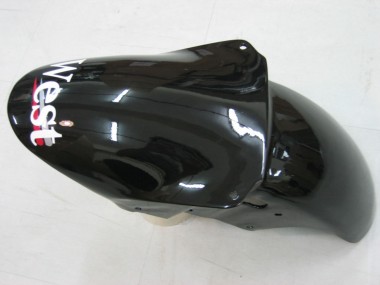 Carenagens Moto Kawasaki ZX9R 2000-2001 - Preto Brilhante Branco West