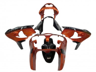 Carenagem Moto Kawasaki ZX9R 2000-2001 - Laranja Preto