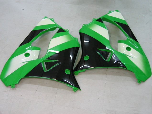 Carenagens Moto Kawasaki ZX9R 2000-2001 - Verde Prata Preto