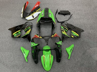 Carenagens Moto Kawasaki ZX9R 2000-2001 - Verde Laranja Preto