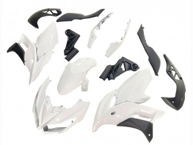 Carenagens Moto Kawasaki Versys 650 2015-2021 - Branco Preto Fosco
