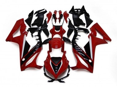 Carenagens Moto Honda CBR650R 2021-2023 - Vermelho Castanho Preto Brilhante