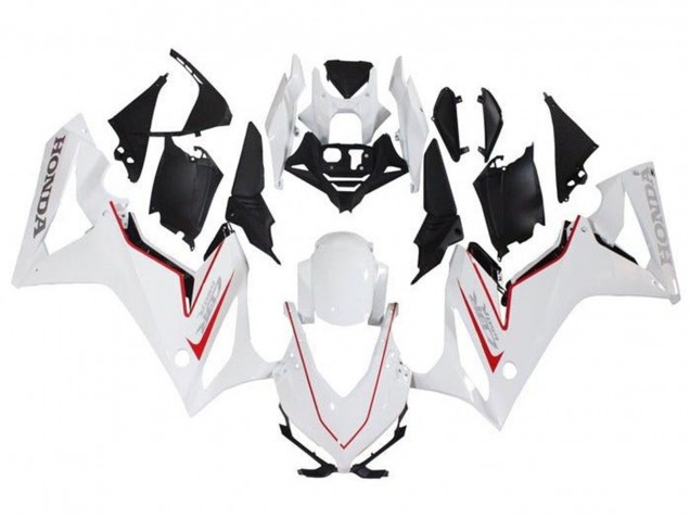 Carenagens Moto Honda CBR650R 2021-2023 - Branco Vermelho Preto