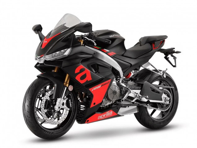 Carenagens Moto Aprilia RS660 2020-2024 - Preto Fosco Vermelho