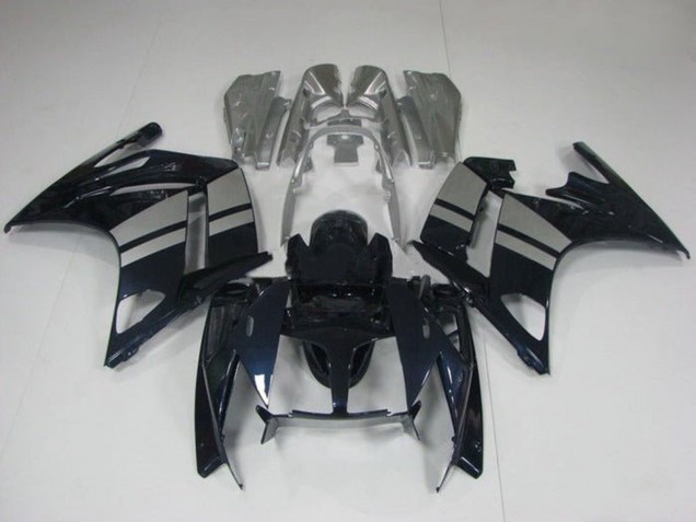 Carenagens Moto Yamaha FJR1300 2013-2015 - Preto Brilhante Prata