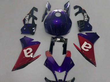 Carenagens Moto Aprilia RSV4 1000 2009-2015 - Roxo Vermelho