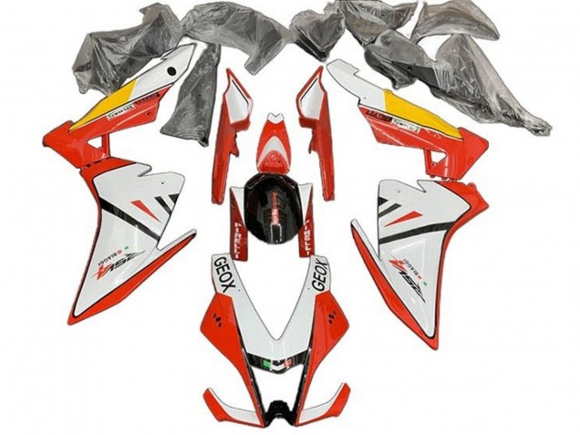 Carenagem Moto Aprilia RSV4 1000 2009-2015 - Branco Vermelho Preto Amarelo