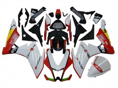 Carenagens Moto Aprilia RSV4 1000 2009-2015 - Branco Vermelho Preto Amarelo