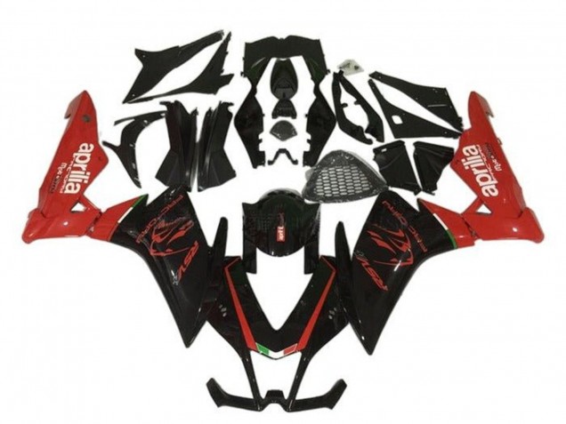 Carenagem Moto Aprilia RSV4 1000 2009-2015 - Preto Vermelho