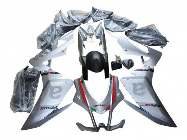 Carenagens Moto Aprilia RSV4 1000 2016-2020 - Prata Cinzento Vermelho Preto
