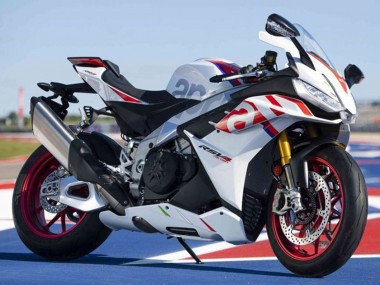 Carenagens Moto Aprilia RSV4 1100 2021-2024 - Branco Vermelho Azul