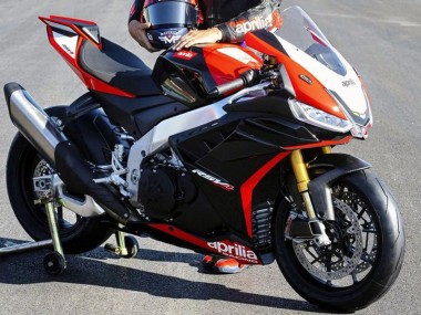 Carenagens Moto Aprilia RSV4 1100 2021-2024 - Preto Vermelho Branco