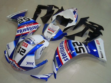 Carenagens Moto Yamaha YZF R1 2009-2011 - Branco Azul Vermelho Preto Sterilgarda