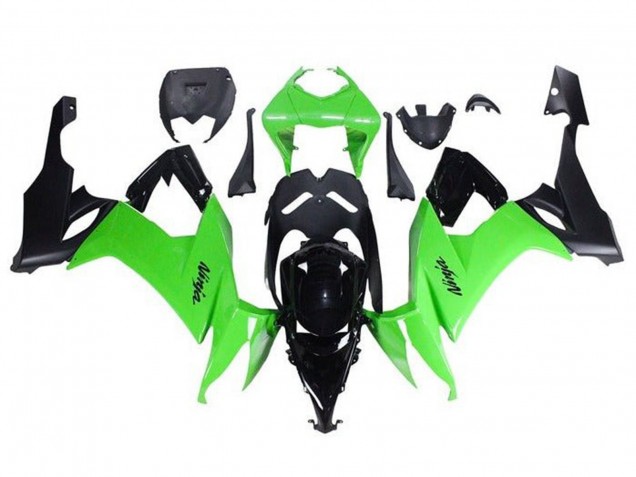 Carenagens Moto Kawasaki ZX10R 2008-2010 - Verde Preto
