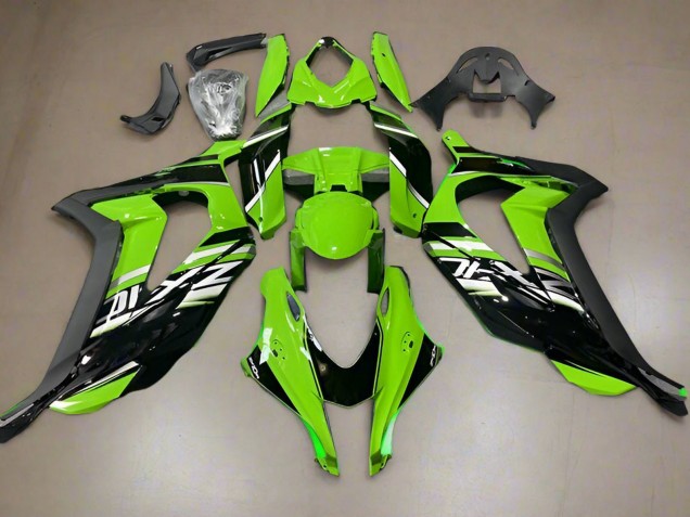 Carenagens Moto Kawasaki ZX10R 2016-2020 - Verde Preto Brilhante