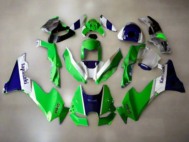 Carenagens Moto Kawasaki ZX10R 2021-2025 - Verde Branco Azul