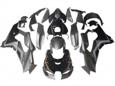 Carenagens Moto Kawasaki ZX10R 2021-2025 - Cinzento Preto Brilhante Ouro