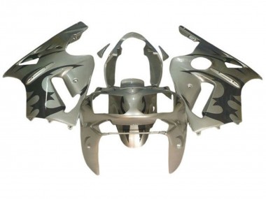 Carenagens Moto Kawasaki ZX12R 2000-2001 - Prata Preto Tribal