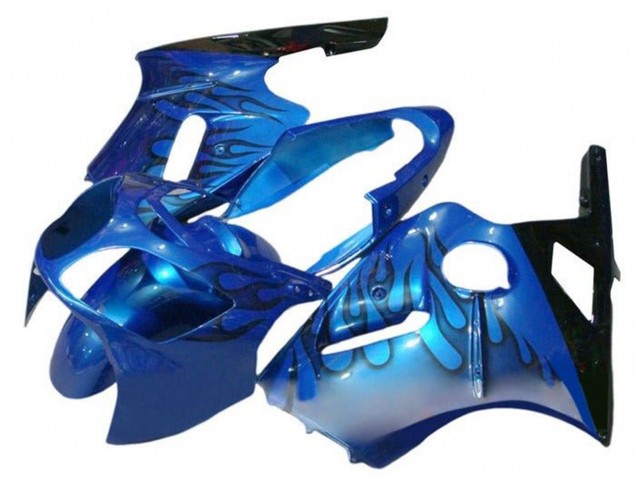 Carenagens Moto Kawasaki ZX12R 2002-2006 - Azul Chama Preto