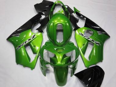Carenagens Moto Kawasaki ZX12R 2002-2006 - Verde Preto Brilhante