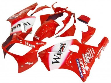 Carenagens Moto Kawasaki ZX12R 2002-2006 - Vermelho Branco West