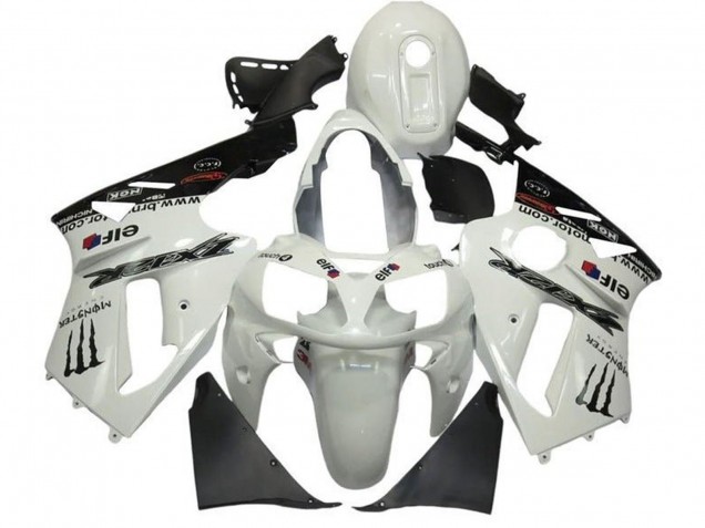 Carenagens Moto Kawasaki ZX12R 2002-2006 - Branco Pérola Preto Elf Monstro