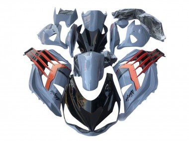 Carenagens Moto Kawasaki ZX14R ZZR1400 2012-2024 - Azul Claro Laranja Preto