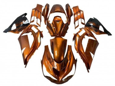 Carenagens Moto Kawasaki ZX14R ZZR1400 2012-2024 - Rust Laranja Chama