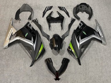 Carenagens Moto Kawasaki EX300 2013-2024 - Preto Brilhante Preto Fosco Prata Verde