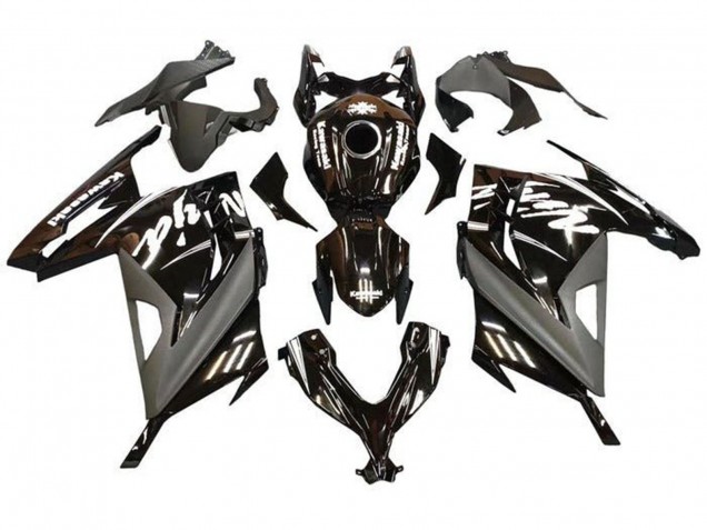 Carenagens Moto Kawasaki EX300 2013-2024 - Preto Brilhante Preto Fosco Branco