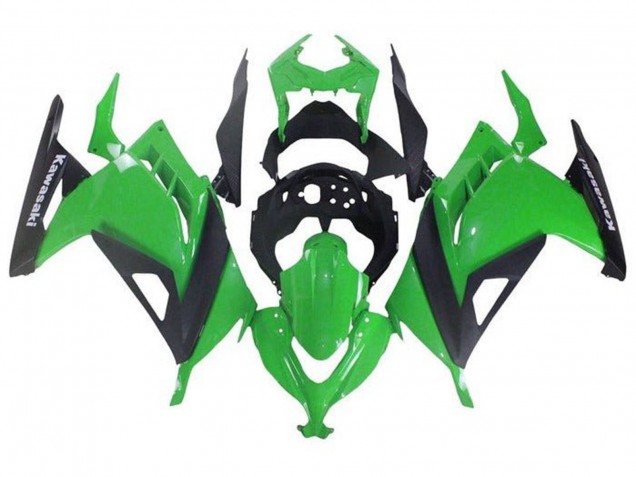 Carenagens Moto Kawasaki EX300 2013-2024 - Verde Preto