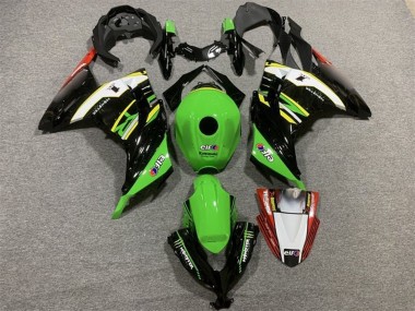Carenagens Moto Kawasaki EX300 2013-2024 - Verde Preto Branco Amarelo Vermelho