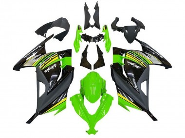 Carenagens Moto Kawasaki EX300 2013-2024 - Verde Preto Prata Amarelo