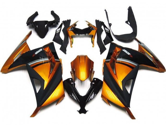 Carenagens Moto Kawasaki EX300 2013-2024 - Laranja Preto Cinzento