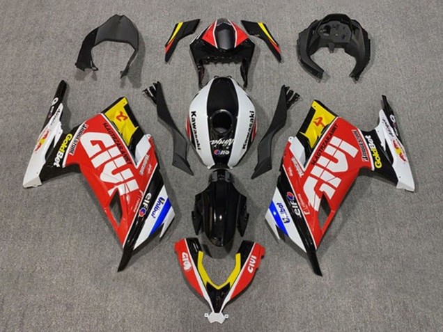 Carenagens Moto Kawasaki EX300 2013-2024 - Branco Vermelho Amarelo Azul Preto Givi