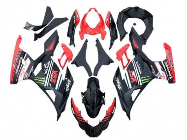 Carenagens Moto Kawasaki Ninja 400 2018-2024 - Vermelho Preto Verde Monstro