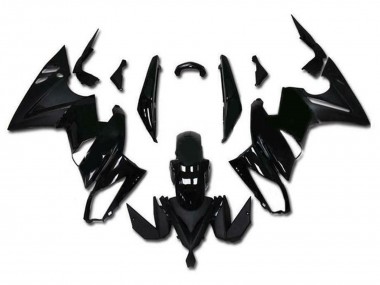 Carenagens Moto Kawasaki Ninja 650 EX650 2009-2011 - Preto Brilhante Preto Fosco