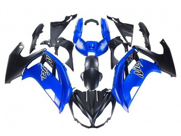 Carenagens Moto Kawasaki Ninja 650 EX650 2012-2016 - Azul Preto Fosco